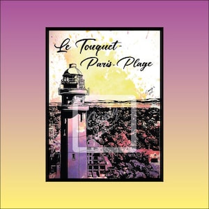 Poster Le Touquet-Paris-Plage - the Lighthouse -
