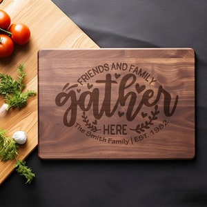 Personalized Cutting Board, Custom Charcuterie Board, Mother’s Day Gift, Wedding Gift, House warming gift, Family Gift