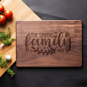 Personalized Cutting Board, Custom Charcuterie Board, Mother’s Day Gift, Wedding Gift, House warming gift, Family Gift