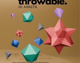 Twitch Bits 3D-Throwing-Asset für Twitch integriertes Throwing-System, Vtuber-Asset für Twitch-Streaming