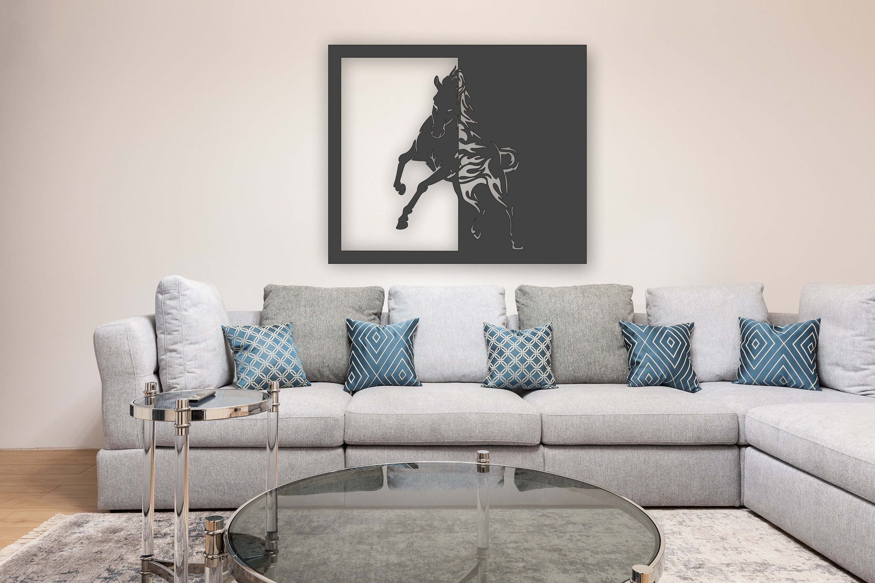 Horse Wall Decor Metal Wall Decor Metal Wall Art Living Room Wall Decor Bedroom Wall Decor Home ...