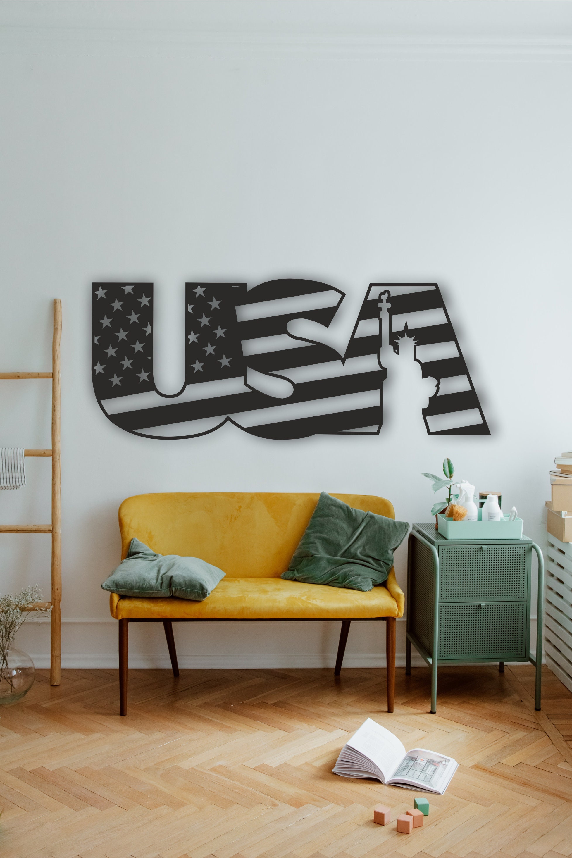 American Flag Wall Decor Liberty Statue Wall Decor Metal Wall Decor