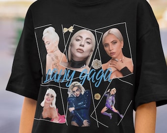 レディー・ガガ オーバーサイズ コットンTシャツ ユニセックス