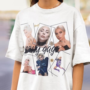 Lady Gaga Vintage Graphic T-Shirt: Pop Singer Homage, Unisex 90s Style