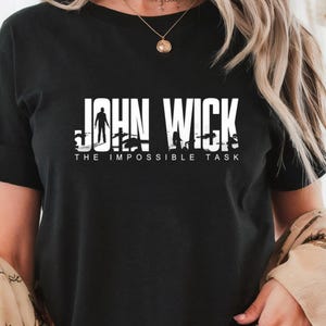 John Wick, Film T-shirt, Keanu Reeves, Actionthriller, Hämnd, Grafisk T-shirt
