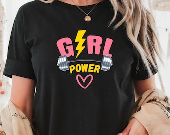 Girl Power Comfort Colors Tee: Feminist Empowerment Shirt
