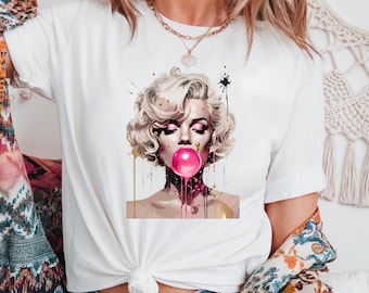 Marilyn Monroe Graphic T-Shirt: Hollywood Star Art Tee