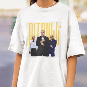 Maglietta vintage Pitbull Bootleg: maglietta rap hip hop anni &#39;90