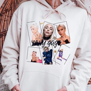 Vintage Lady Gaga Sweatshirt: Customizable Cotton Pullover