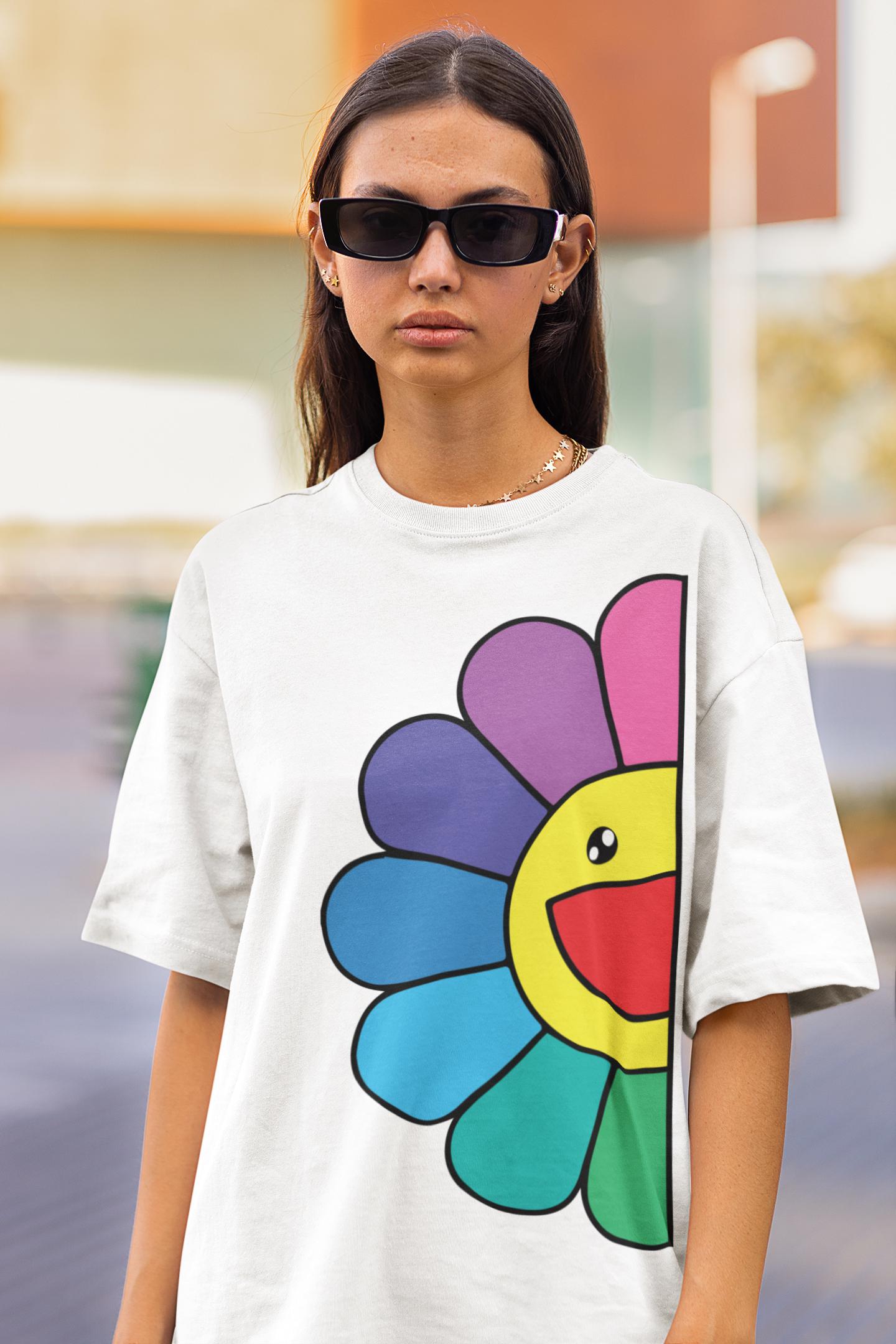 J バルヴィン フラワー グラフィック Tシャツ：カスタム コットン