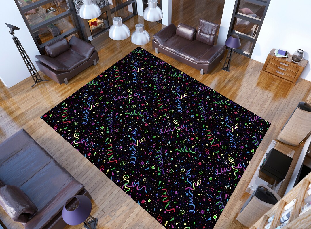 Arcade Rug, Game Room Rug, Arcade Modern Decor Rug, Bowling Alley