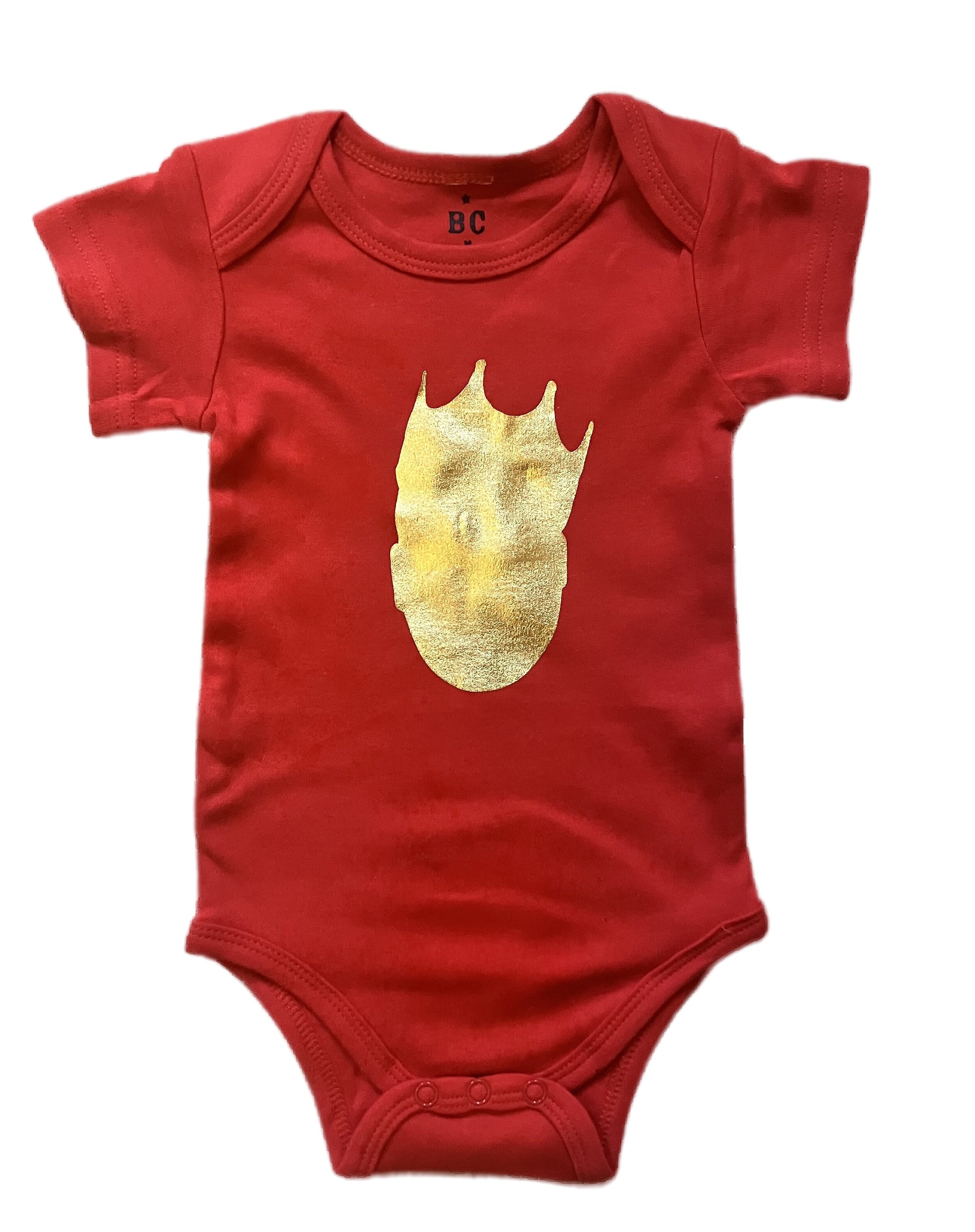 Biggie gold Silhouette Bodysuit, Onesie,, Hip hop Baby Wear