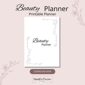 Beauty Planner | Skincare Planner | Glow up Planner | Makeup Planner ...