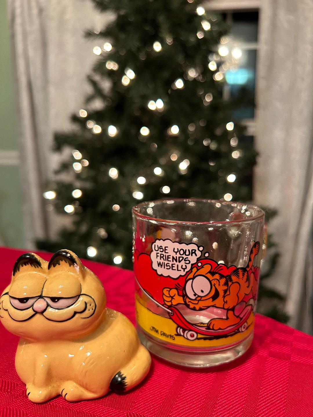 Vintage Garfield Figurine and Coffee Mug - Etsy