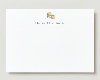 Lemon Thank You Card, Editable Citrus Wedding Bridal Shower Card (Digital Download)