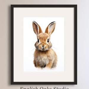 Hyper-realistic Baby Rabbit Watercolor Portrait Painting | Baby Bunny ...