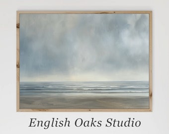 Vintage seascape coastal painting | Moody coastal  wall art | 02
