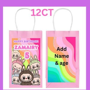 Cute monster Labubu  theme goodie bags