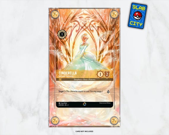Cinderella Ballroom Sensation #205 Rise of the Floodborn Lorcana Extended  Artwork Trading Card Display Case - Etsy