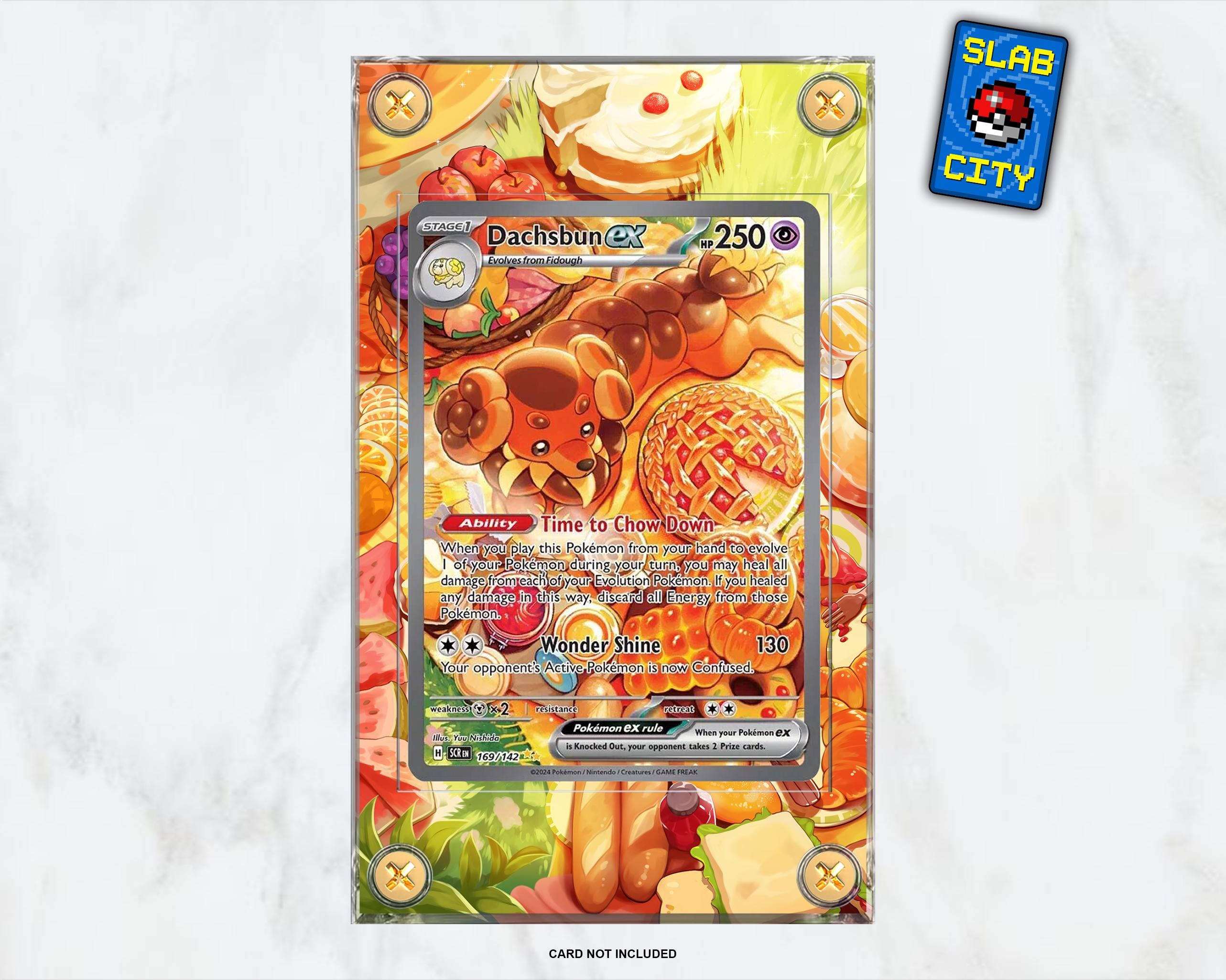 169 142 pokemon card Dachsbun ex 169-142 SIR SAR Stellar Crown Extended Art Display Cases Dachsbun Ex #169 Stellar Crown
