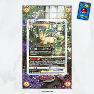 Vitrina de cartas Pokémon Leafeon VSTAR GG35 Crown Zenith con ilustraciones extendidas