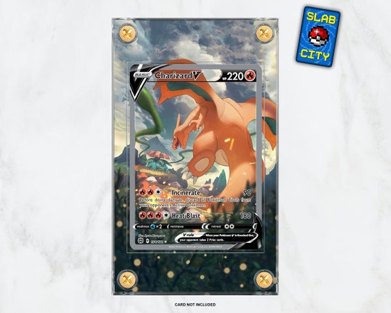 Charizard V #154 Brilliant Stars - Extended Artwork Pokmon Card Display  Case - Etsy