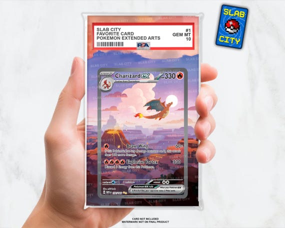 Charizard Ex #199 SV 151 - Custom Pokmon Extended Artwork Insert for PSA Graded Slabs - Etsy Charizard Ex #199 SV 151 - Custom Pokmon Extended Artwork Insert for PSA Graded Slabs - Etsy