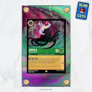 Ursula #91 Into the Inklands Lorcana Extended Artwork Trading Card Display Case