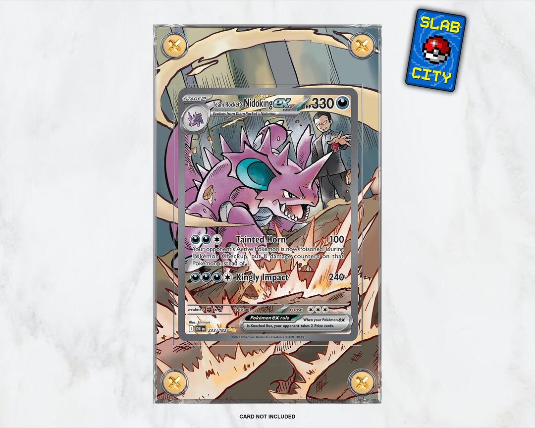 Team Rocket's Nidoking #233 SIR Destined Rivals - Extended Artwork
