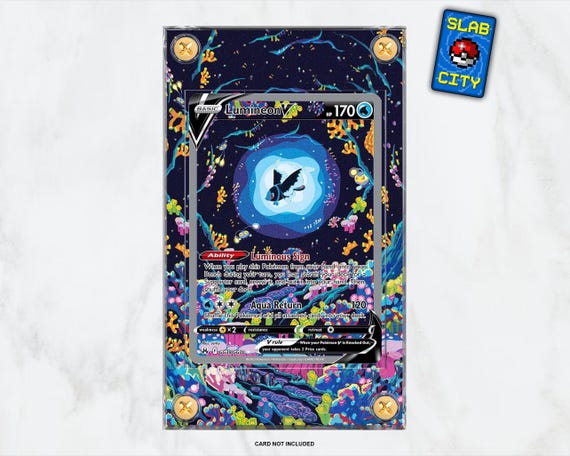 Lumineon V GG39 Crown Zenith - Extended Artwork Pokmon Card Display Case -  Etsy