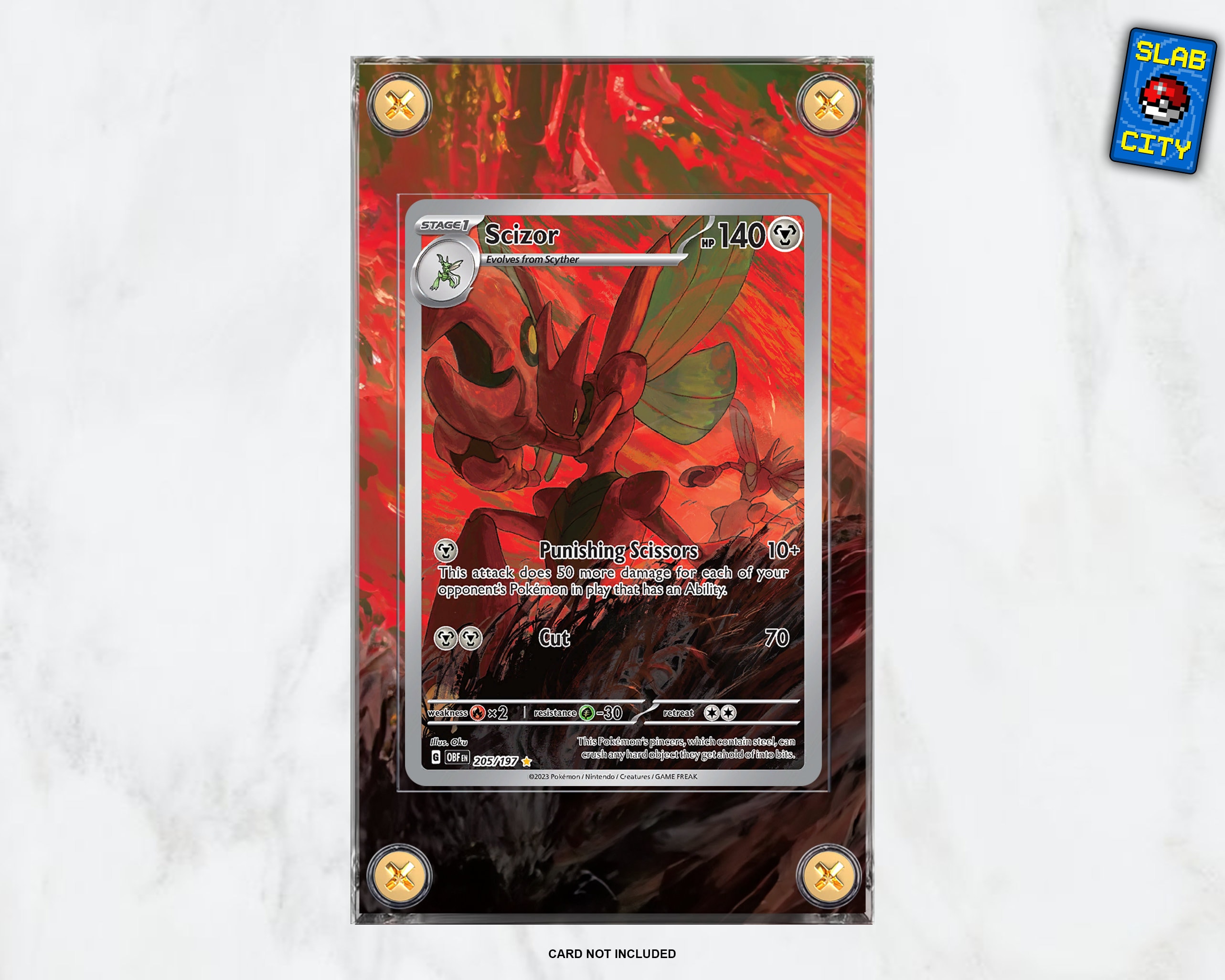 Scizor #205 IR Obsidian Flames - Extended Artwork Pokémon Card