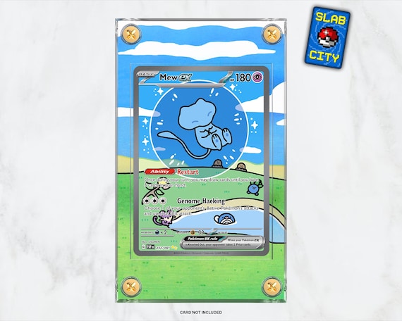 Mew EX #232 Paldean Fates - Extended Artwork Pokmon Card Display Case -  Etsy