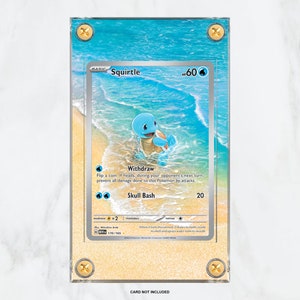 Squirtle #170 IR Pokémon 151 - Estuche de exhibición de cartas Pokémon con ilustraciones ampliadas