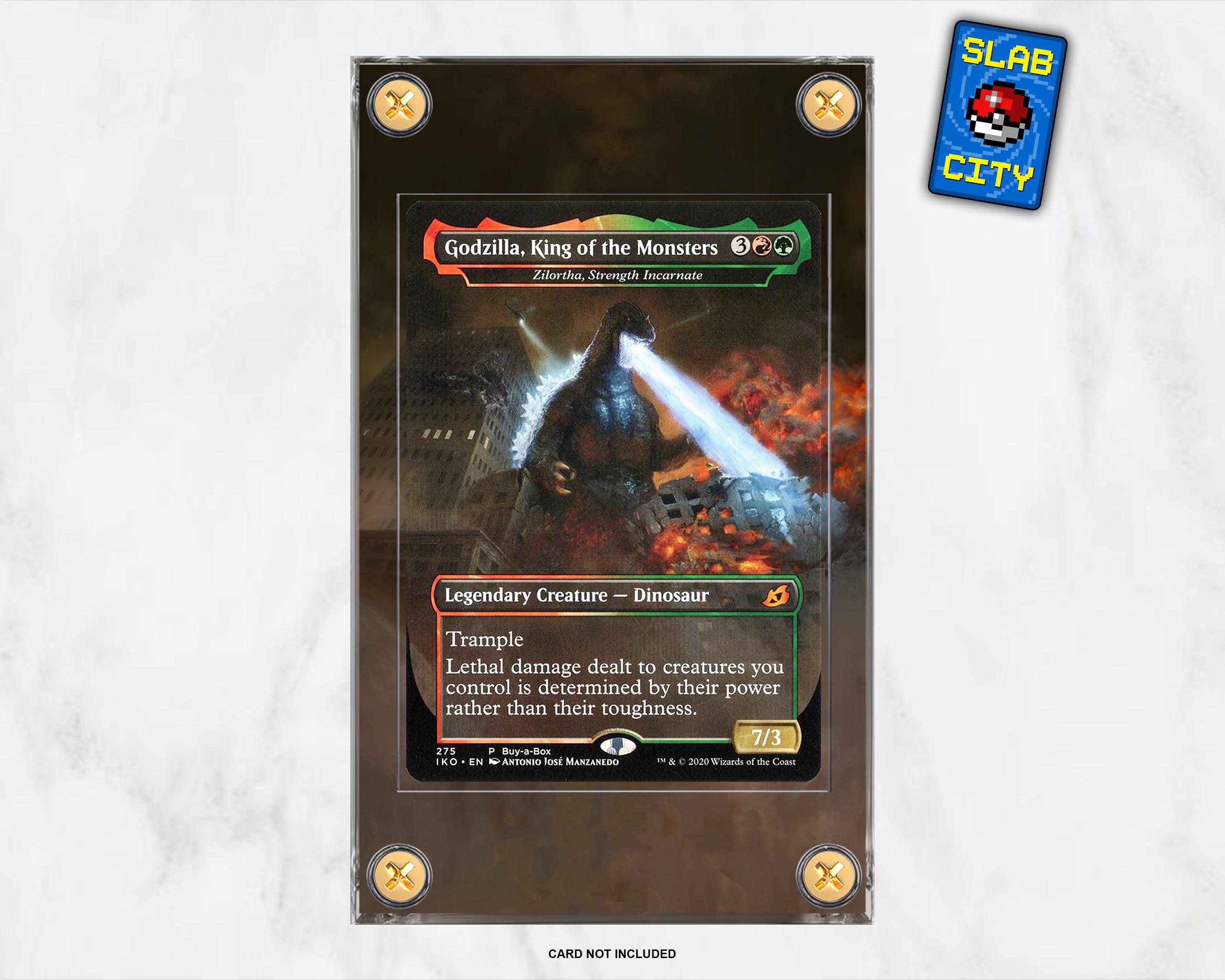 mtg ikoria godzilla cards Amazon.com: Magic: The Gathering Secret Lair: MTG Ikoria Lair of Behemoths  Godzilla Lands : Toys & Games main image 1