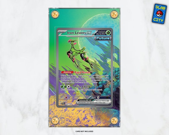 Iron Leaves EX #203 SIR Temporal Forces - Extended Artwork Pokmon Card  Display Case - Etsy