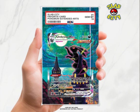 Umbreon VMAX #215 Evolving Skies Extended Art Insert for Graded