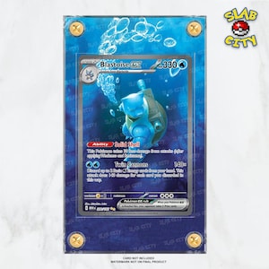 Blastoise EX #200 Pokémon 151 Extended Art Pokémon Card Display Case