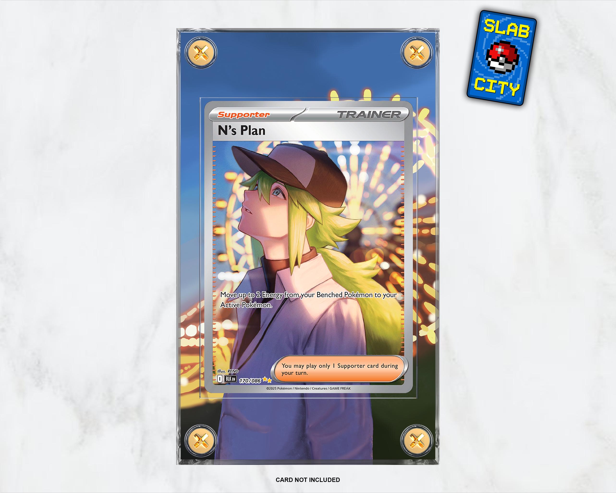N's Plan #170 Black Bolt - Extended Artwork Pokmon Card Display Case - Etsy N's Plan #170 Black Bolt - Extended Artwork Pokmon Card Display Case - Etsy