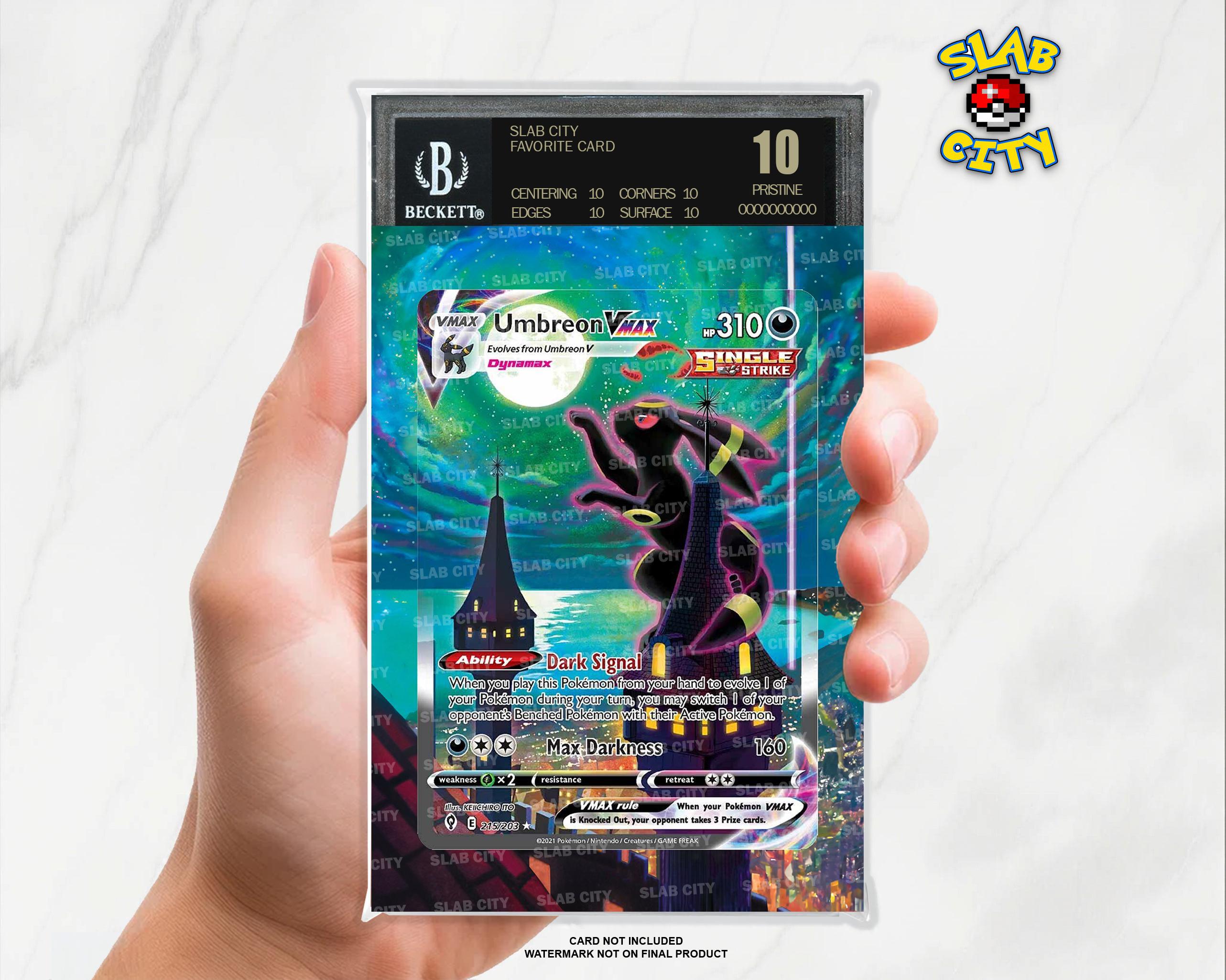 Umbreon VMAX #215 Evolving Skies Extended Art Insert for Graded