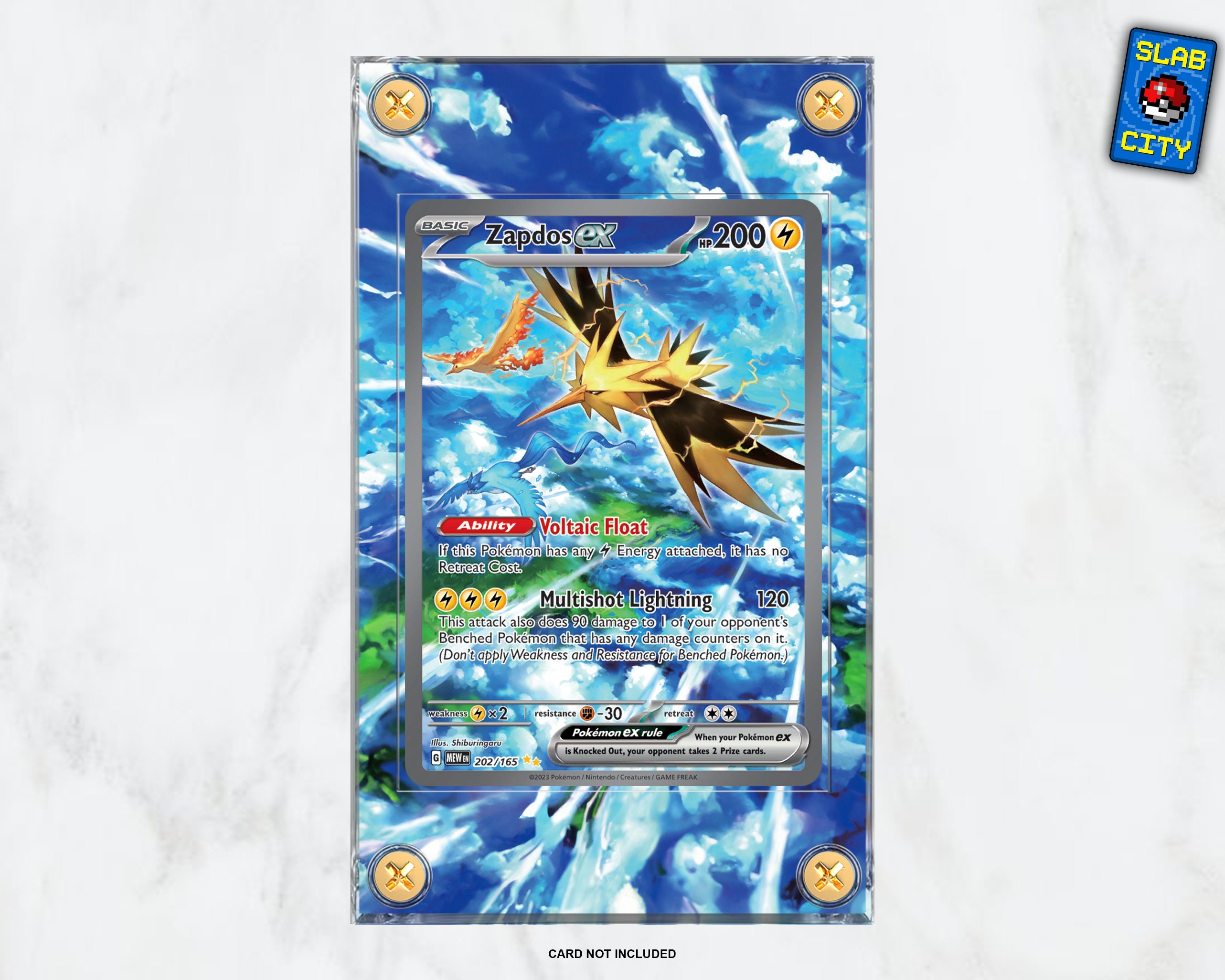Zapdos EX #202 SIR Pokémon 151 - Extended Artwork Pokémon
