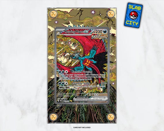 Roaring Moon Ex #162 Prismatic Evolutions - Extended Artwork Pokmon Card  Display Case - Etsy