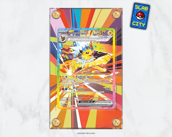 Jolteon EX #153 Prismatic Evolutions - Extended Artwork Pokmon Card  Display Case - Etsy