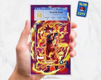 Son Goku Dragonball Super Taucher | Benutzerdefinierter erweiterter Artwork-Einsatz für CGC Graded Slabs