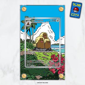 Dugtrio de Alola n.° 208 Surging Sparks - Vitrina de cartas Pokémon con ilustraciones extendidas