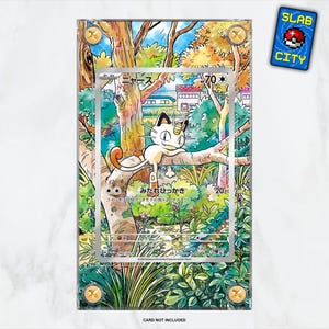 Tarjeta promocional Meowth n.° 192 SV - Vitrina de cartas Pokémon con ilustraciones extendidas