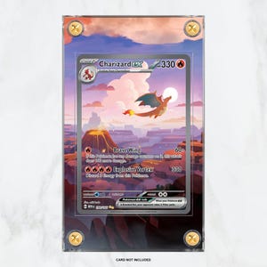 Charizard EX #199 Pokémon 151 Extended Art Pokémon Card Display Case