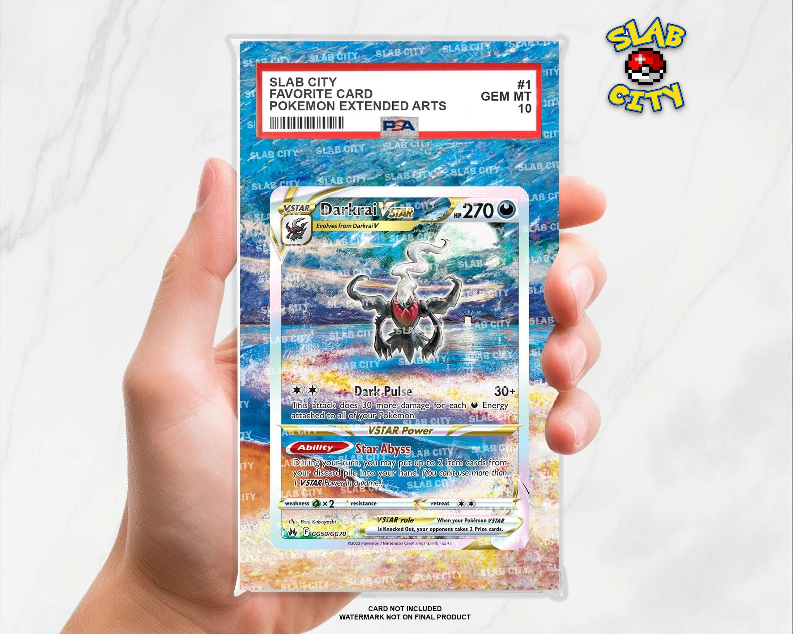 Darkrai VSTAR GG50 Crown Zenith Extended Art Insert for Graded