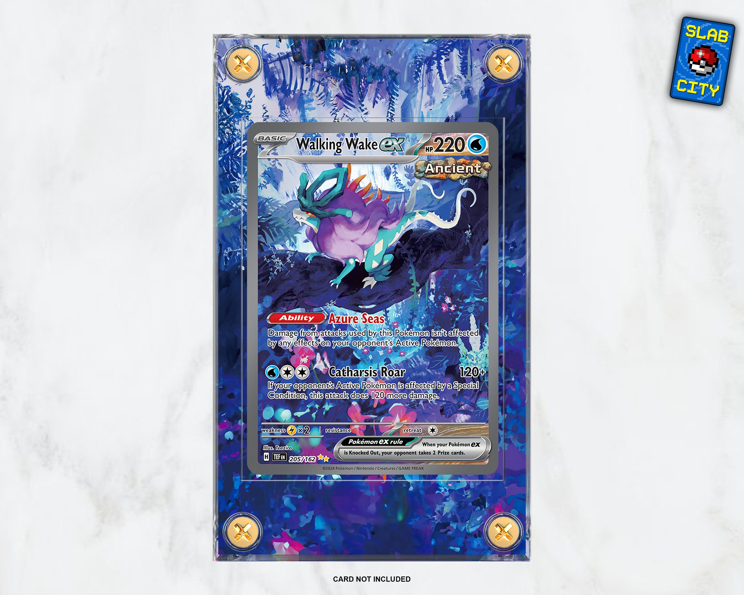 walking wake ex pokemon card price 189/162 - Temporal Forces - ULTRA RARE FULL ART - MINT Attack 1 Walking Wake ex 189/162 Double