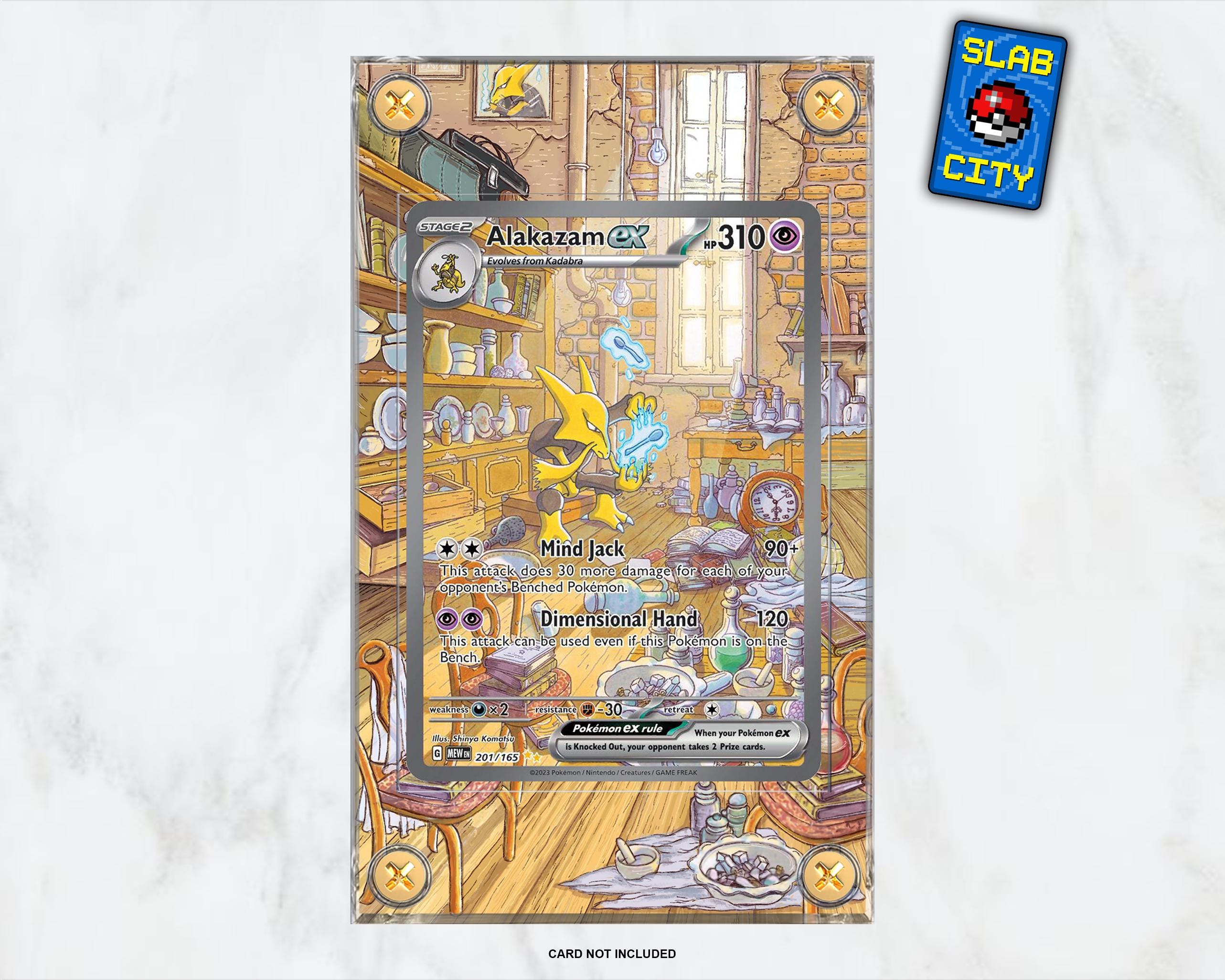 Alakazam Ex #201 SIR Pokmon 151 - Extended Artwork Pokmon Card Display Case - Etsy Alakazam Ex #201 SIR Pokmon 151 - Extended Artwork Pokmon Card Display Case - Etsy