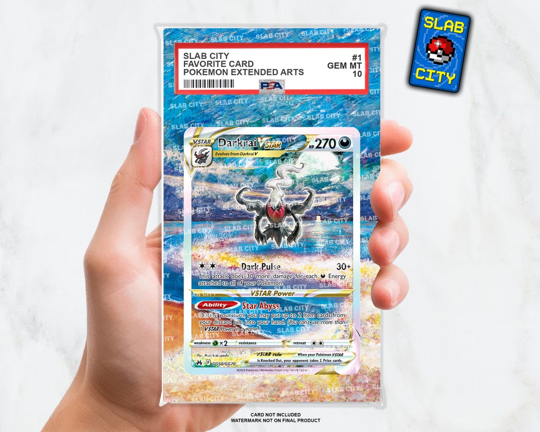 Darkrai VSTAR GG50 Crown Zenith Custom Pokémon Extended Artwork